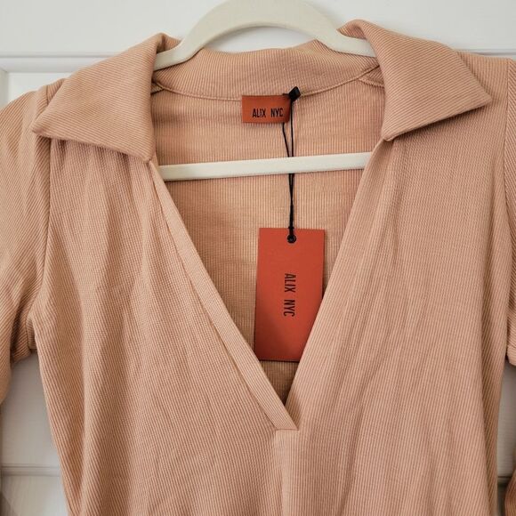 NWT ALIX NYC, monterey bodysuit in fawn, Revolve - Picture 6 of 12